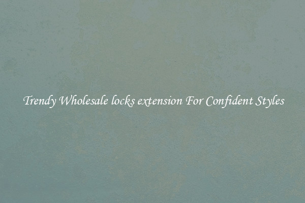 Trendy Wholesale locks extension For Confident Styles