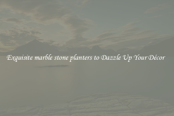 Exquisite marble stone planters to Dazzle Up Your Décor  