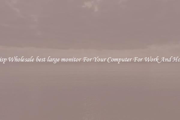 Crisp Wholesale best large monitor For Your Computer For Work And Home