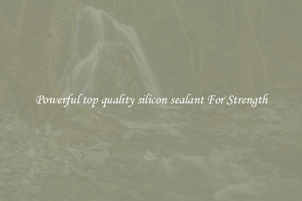 Powerful top quality silicon sealant For Strength