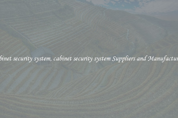cabinet security system, cabinet security system Suppliers and Manufacturers