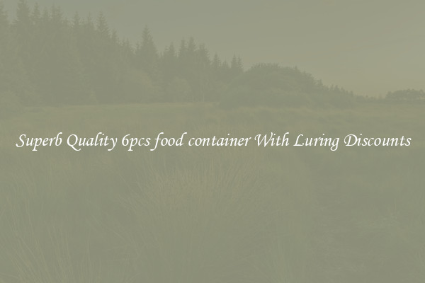 Superb Quality 6pcs food container With Luring Discounts