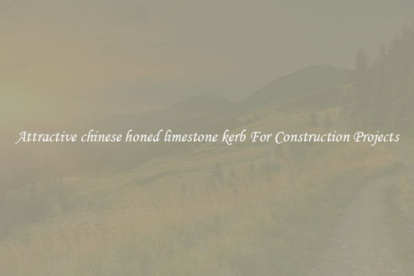 Attractive chinese honed limestone kerb For Construction Projects