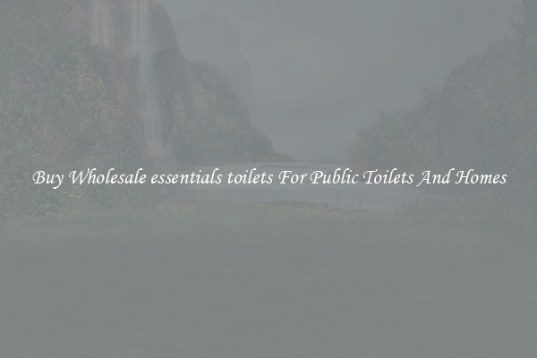 Buy Wholesale essentials toilets For Public Toilets And Homes