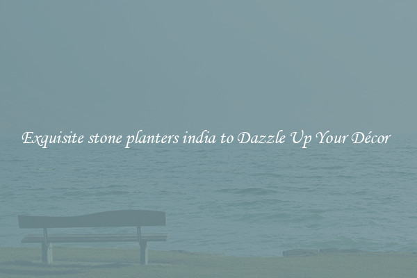 Exquisite stone planters india to Dazzle Up Your Décor  