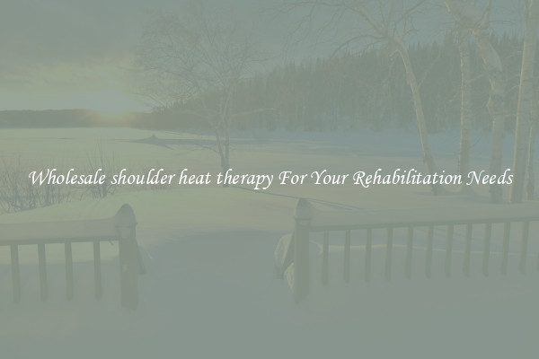 Wholesale shoulder heat therapy For Your Rehabilitation Needs